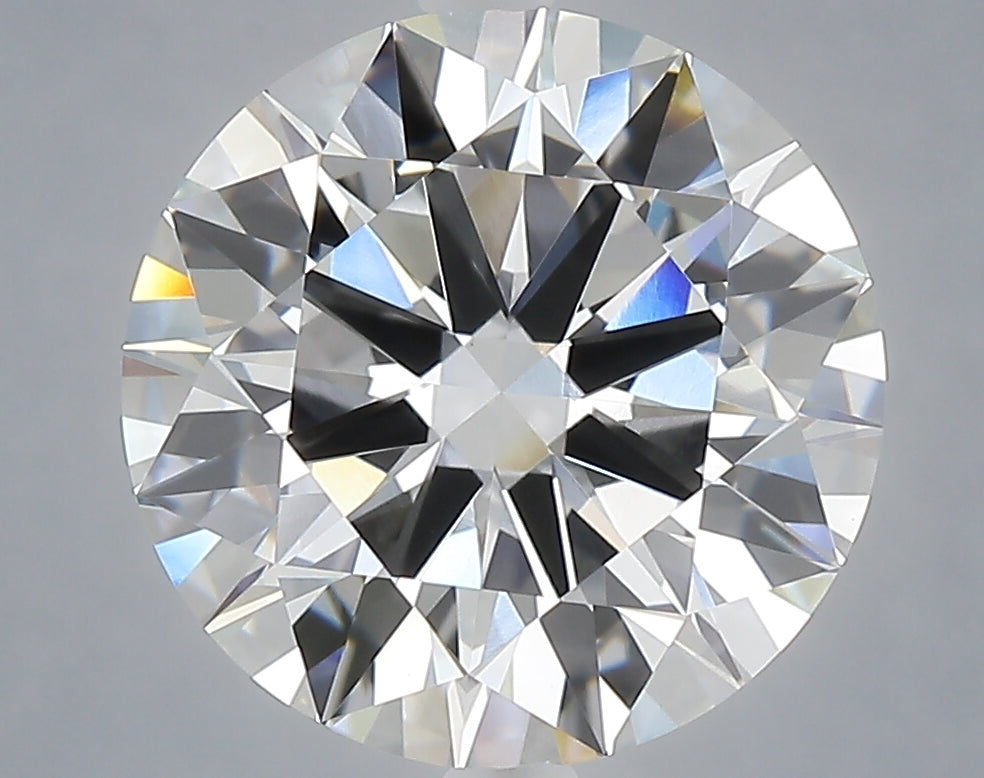 5.06 carat round lab grown diamond F color VVS2 clarity