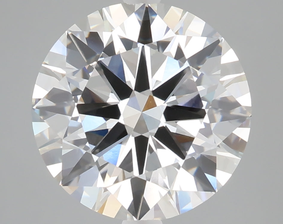 5.02 carat round lab grown diamond E color VVS2 clarity