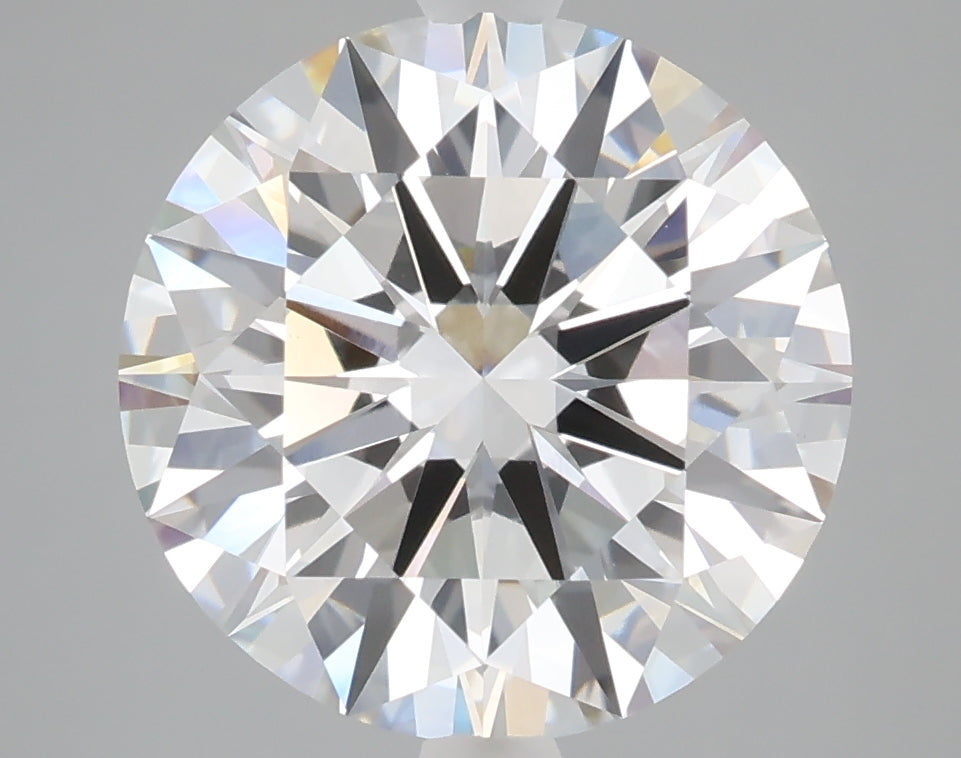 5.03 carat round lab grown diamond E color VVS2 clarity