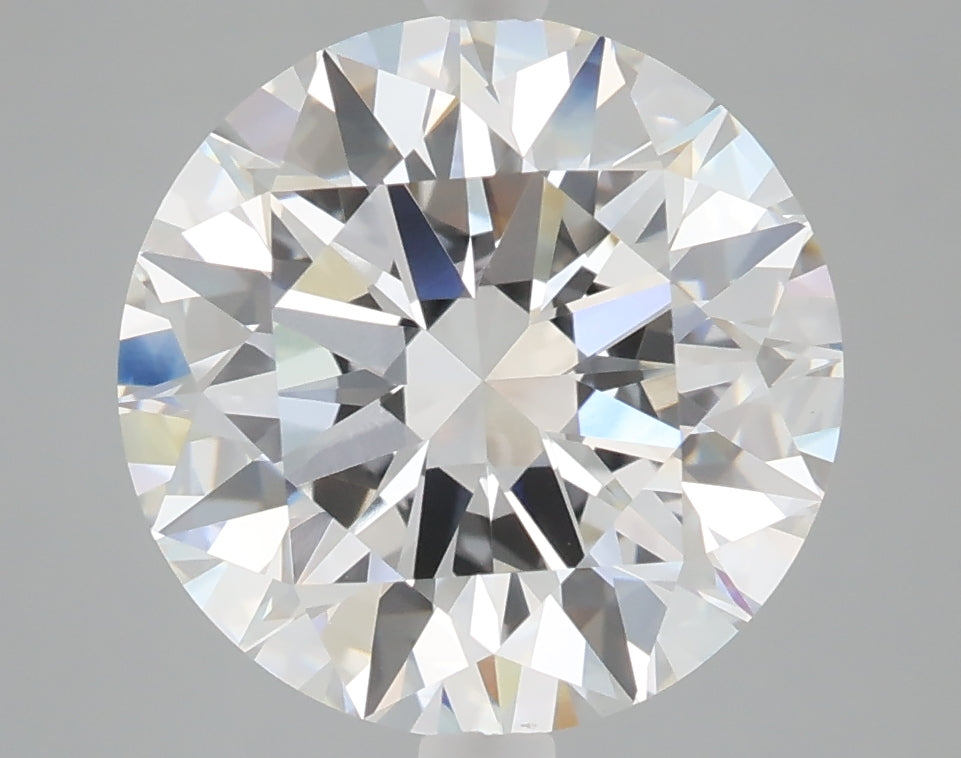 5.03 carat round lab grown diamond E color VVS2 clarity