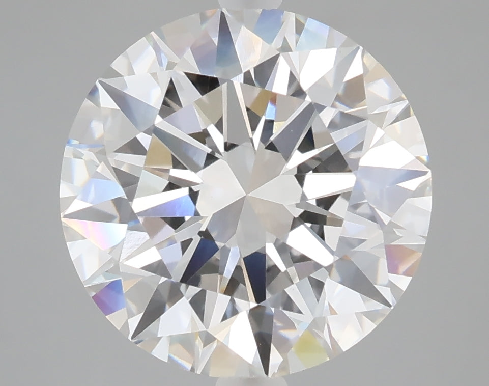 5.05 carat round lab grown diamond E color VVS2 clarity