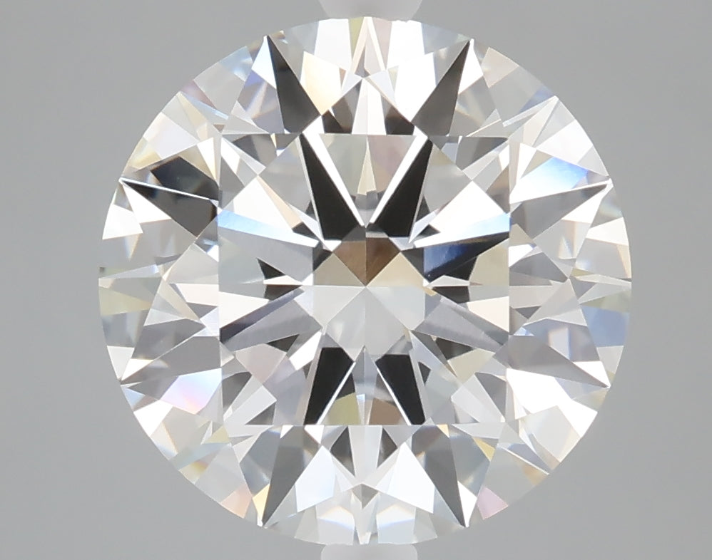 5.22 carat round lab grown diamond F color VVS2 clarity