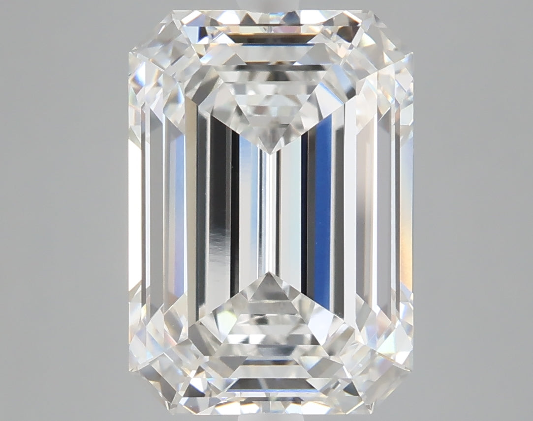6.20 carat emerald lab grown diamond E color VVS2 clarity