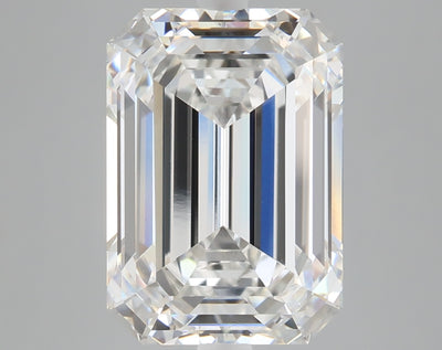 6.20 carat emerald lab grown diamond E color VVS2 clarity
