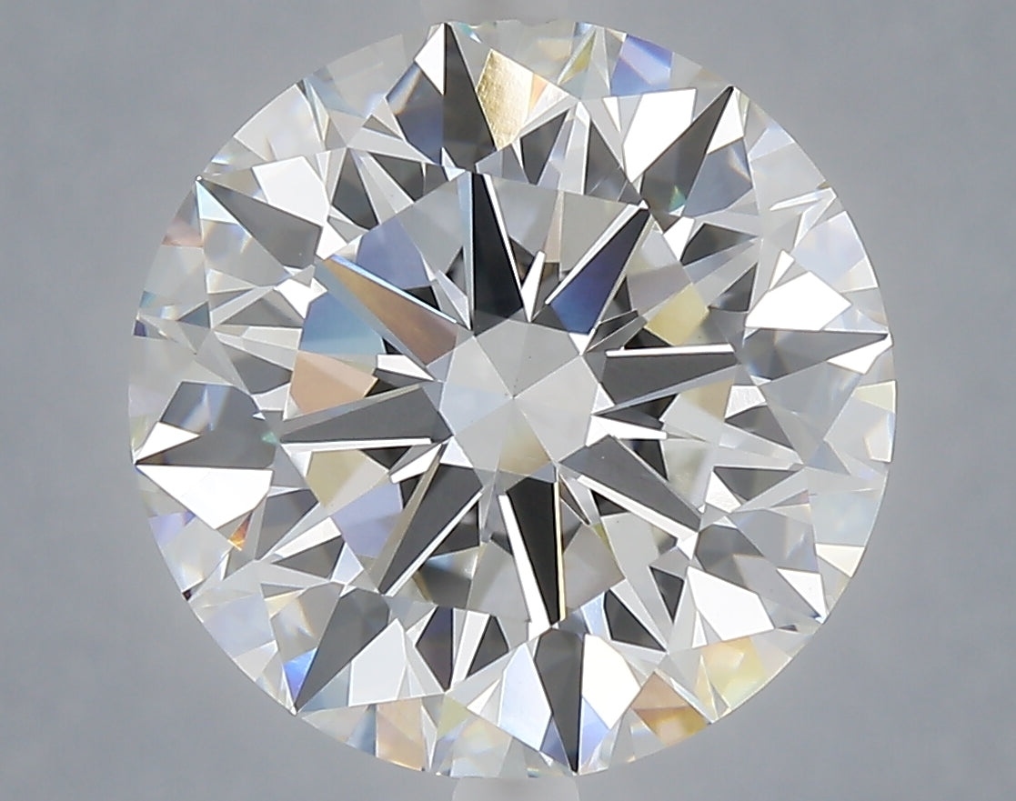 7.06 carat round lab grown diamond E color VVS2 clarity