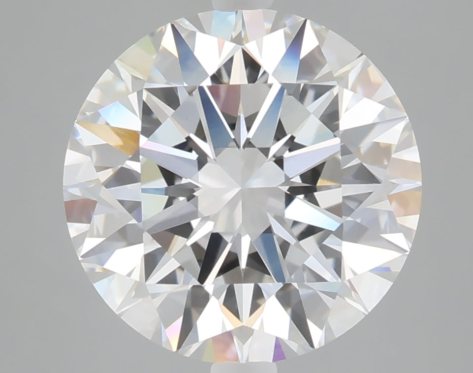 5.01 carat round lab grown diamond E color VVS2 clarity