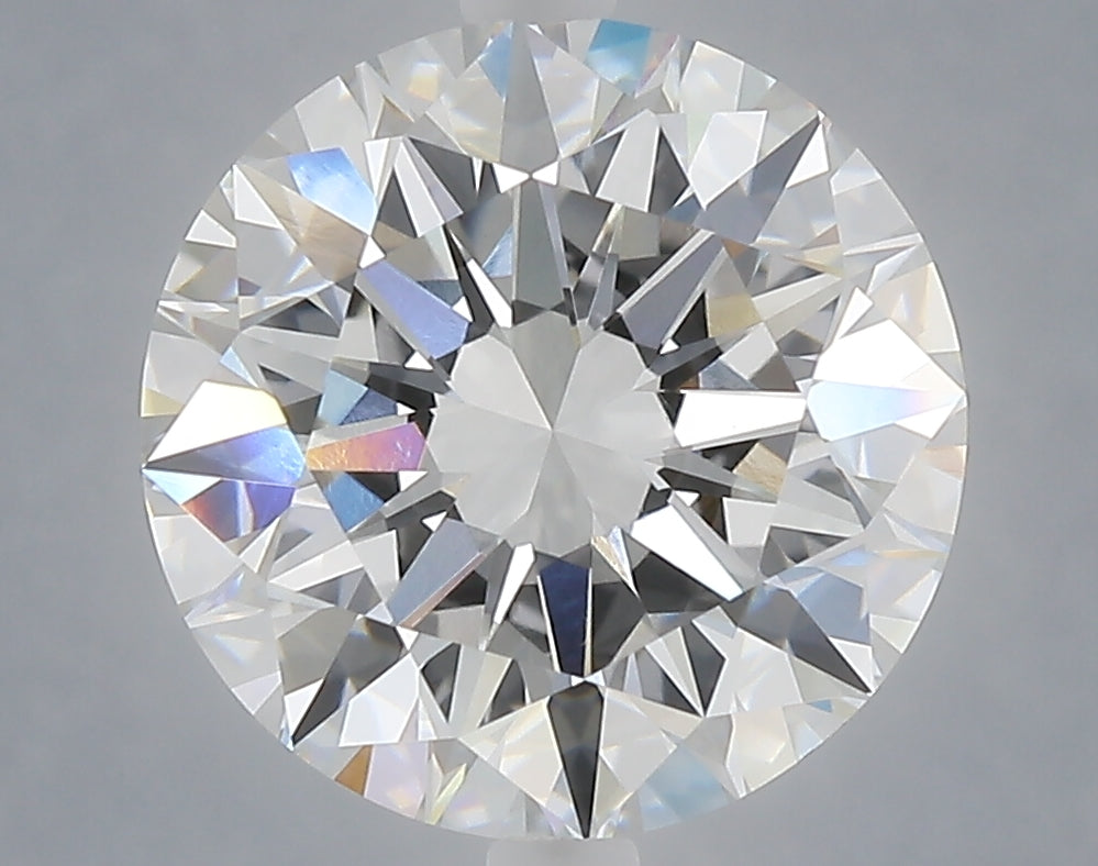 5.02 carat round lab grown diamond E color VVS2 clarity