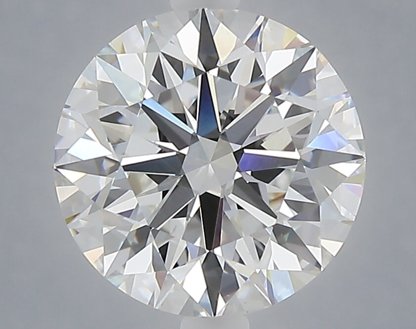 3.01 carat round lab grown diamond E color VVS2 clarity