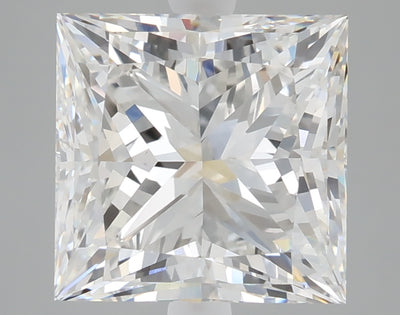 5.03 carat princess lab grown diamond F color VVS2 clarity