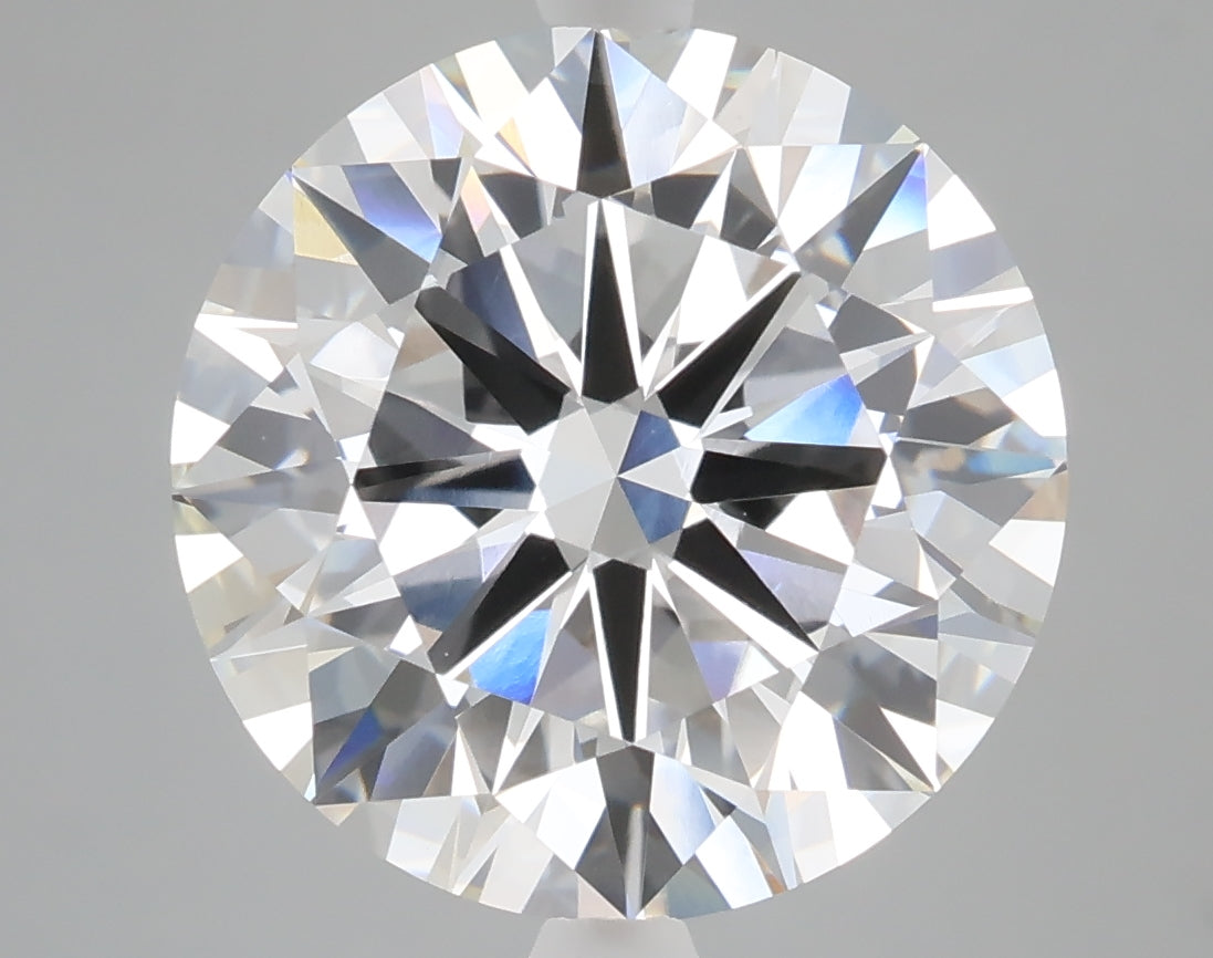 6.79 carat round lab grown diamond F color VVS2 clarity