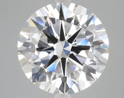 6.79 carat round lab grown diamond F color VVS2 clarity