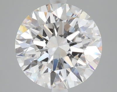 5.06 carat round lab grown diamond E color VS1 clarity