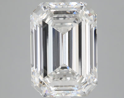 6.10 carat emerald lab grown diamond E color VVS2 clarity