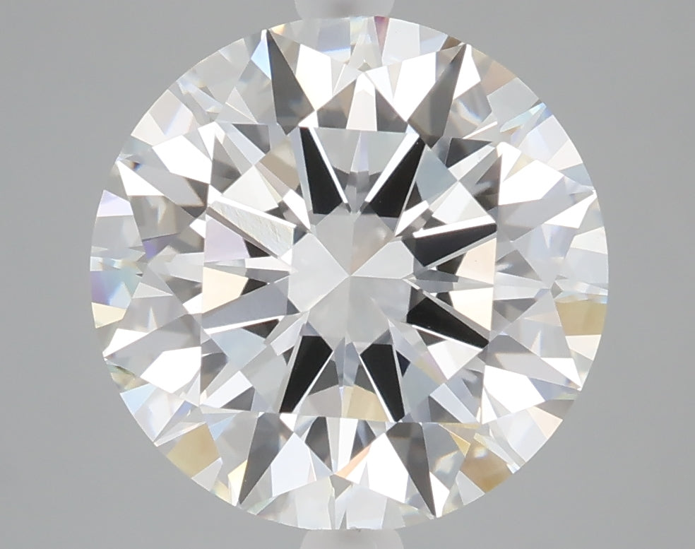 5.06 carat round lab grown diamond F color VVS2 clarity