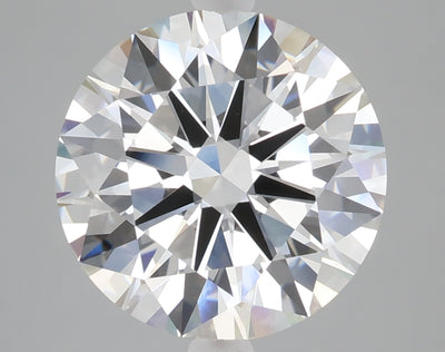5.07 carat round lab grown diamond F color VVS2 clarity