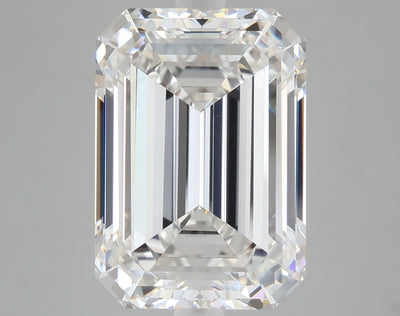 6.27 carat emerald lab grown diamond E color VVS2 clarity