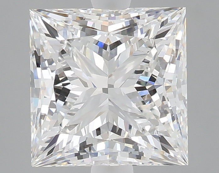 2.59 carat princess lab grown diamond E color VVS2 clarity
