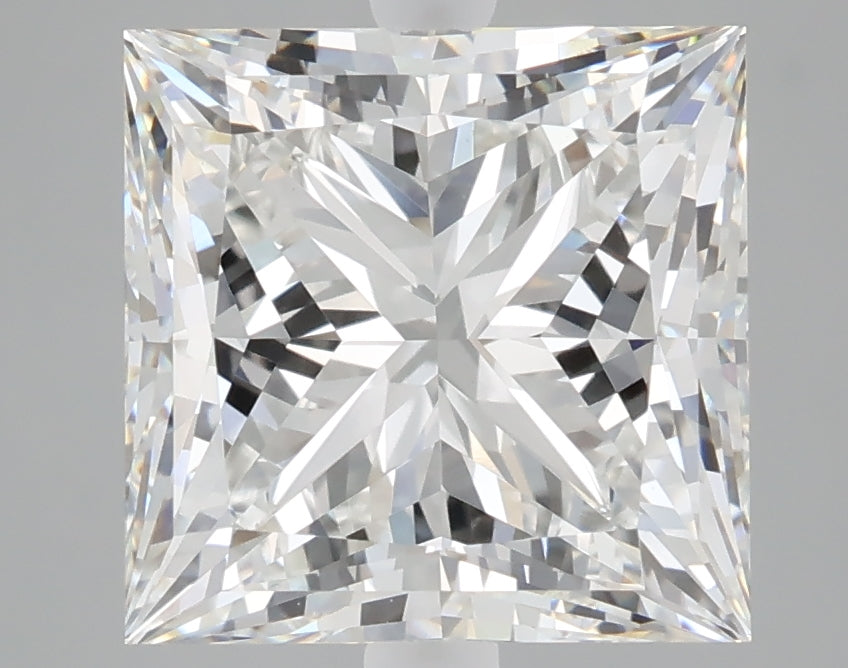 5.24 carat princess lab grown diamond E color VVS2 clarity