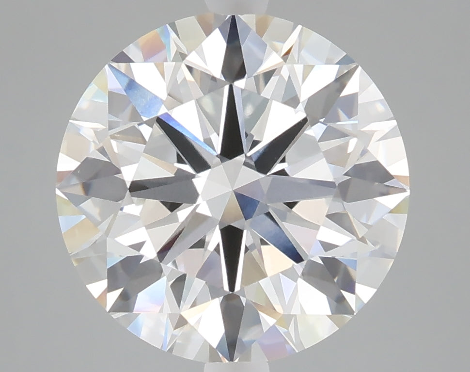 5.05 carat round lab grown diamond F color VVS2 clarity