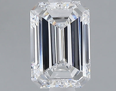 1.06 carat emerald lab grown diamond D color VVS2 clarity