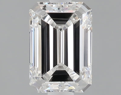 1.02 carat emerald lab grown diamond F color VVS1 clarity