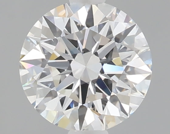 1.08 carat round lab grown diamond E color VVS2 clarity