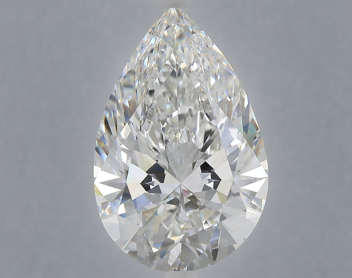 10.05 carat pear lab grown diamond F color VVS2 clarity