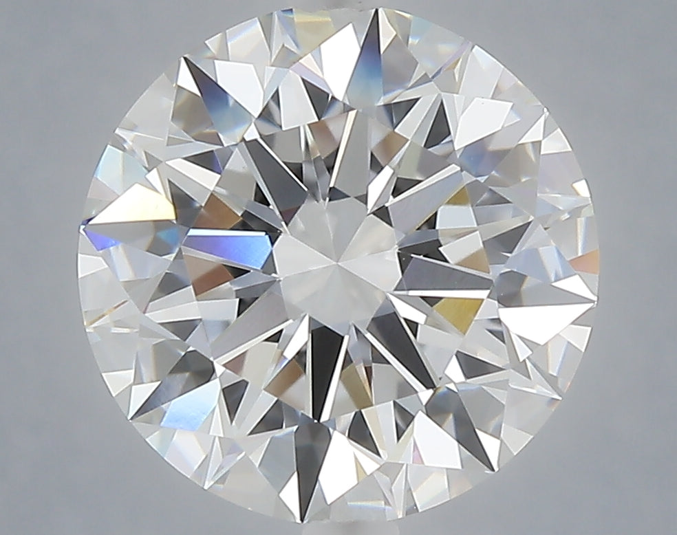 5.03 carat round lab grown diamond E color VVS2 clarity