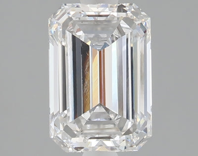1.58 carat emerald lab grown diamond D color VS1 clarity