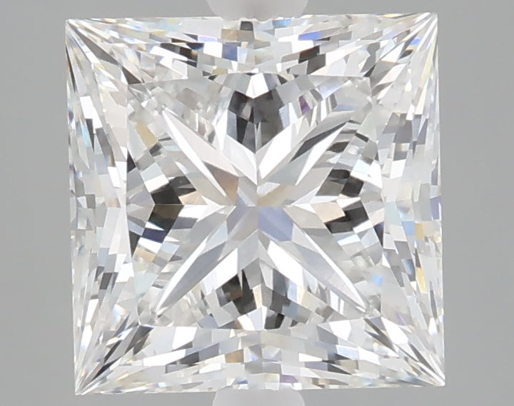 3.08 carat princess lab grown diamond E color VVS2 clarity