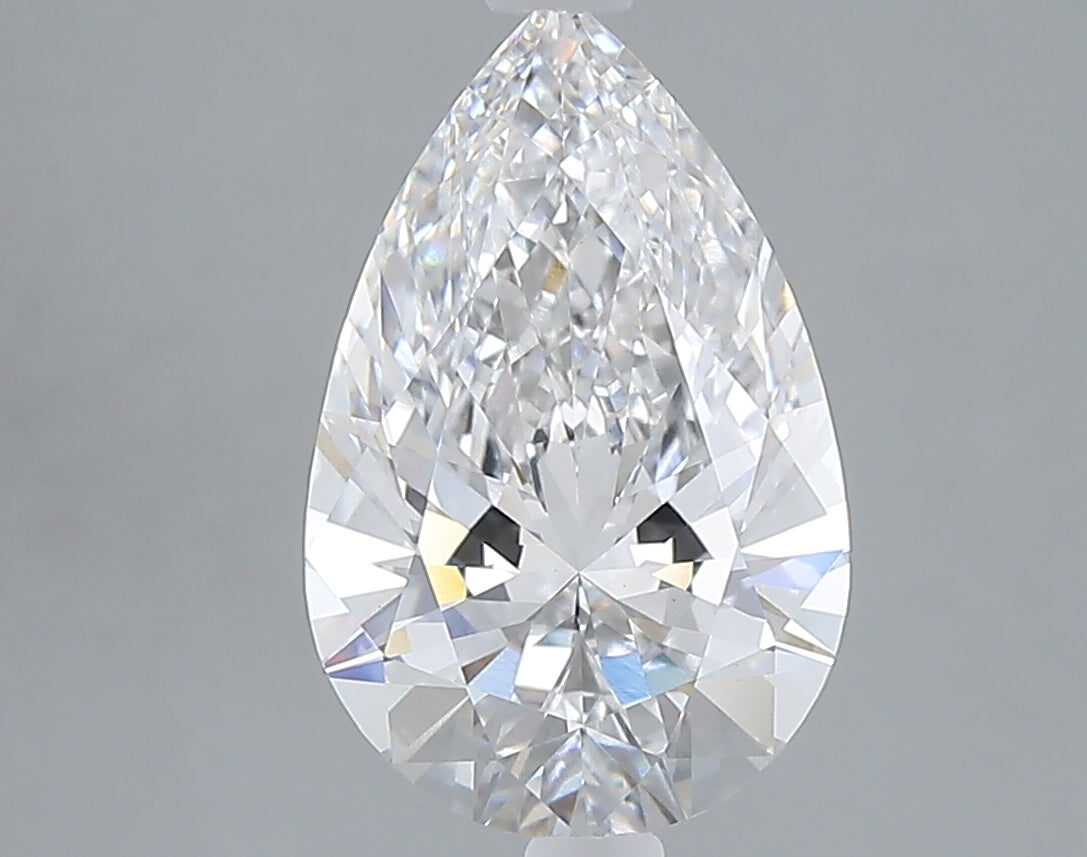 2.59 carat pear lab grown diamond E color VS1 clarity