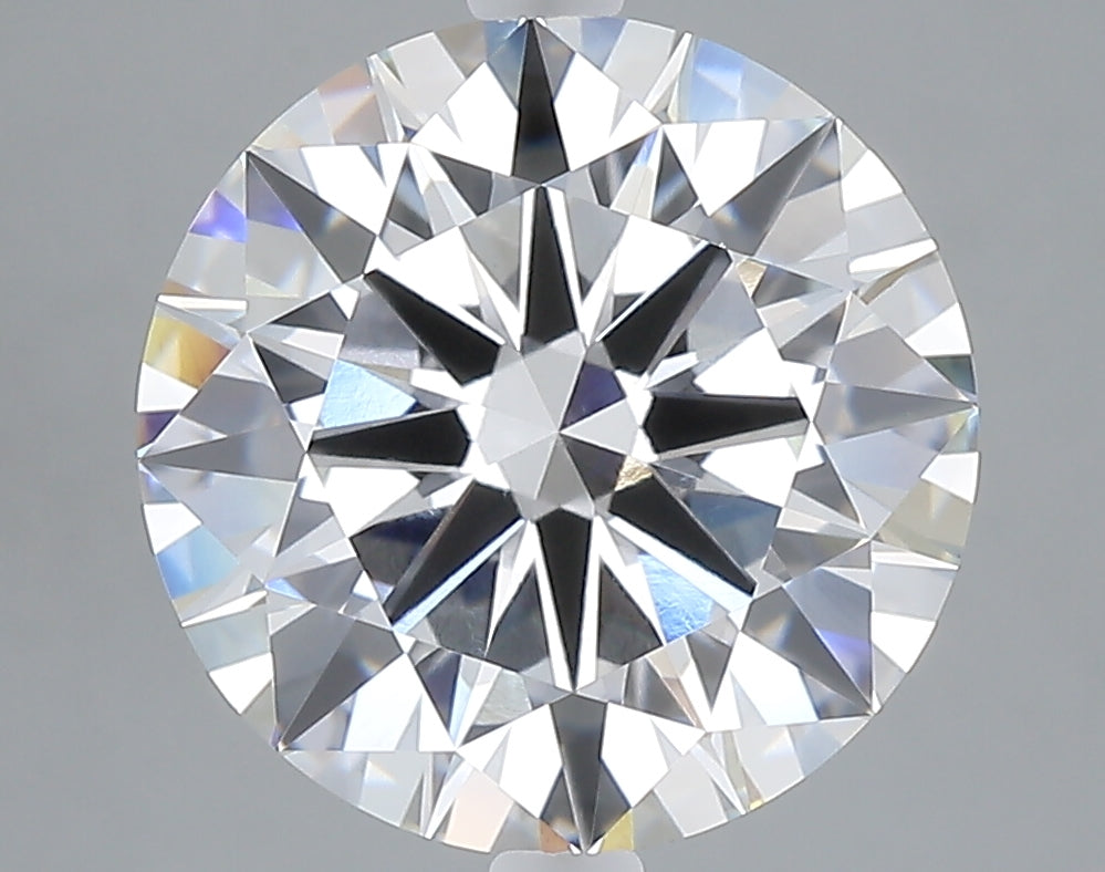5.02 carat round lab grown diamond F color VVS2 clarity