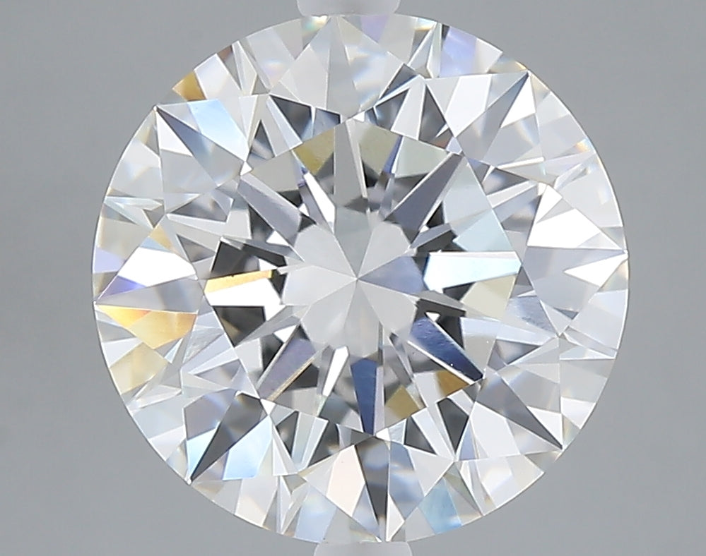 5.03 carat round lab grown diamond F color VVS2 clarity