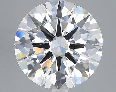 5.06 carat round lab grown diamond F color VVS2 clarity