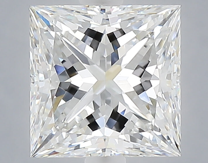 2.57 carat princess lab grown diamond E color VS1 clarity