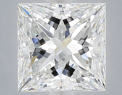 2.57 carat princess lab grown diamond E color VS1 clarity