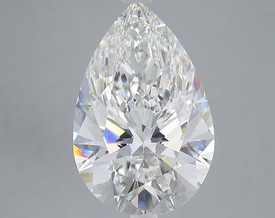 6.26 carat pear lab grown diamond F color VS1 clarity