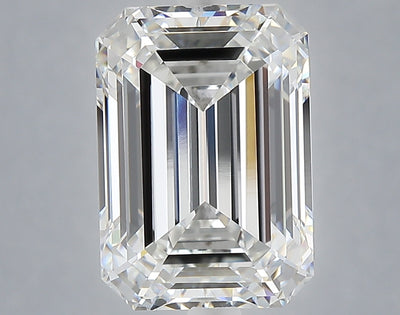 5.28 carat emerald lab grown diamond E color VS1 clarity