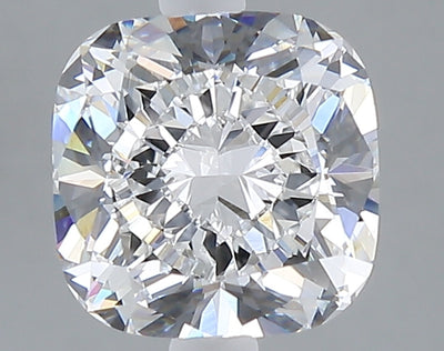 2.60 carat cushion lab grown diamond E color VS1 clarity