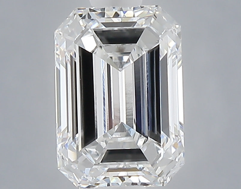 1.08 carat emerald lab grown diamond D color VVS2 clarity