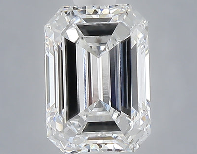 1.08 carat emerald lab grown diamond D color VVS2 clarity