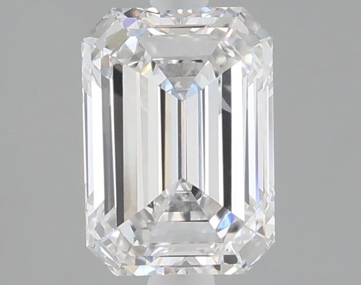 1.56 carat emerald lab grown diamond D color VS1 clarity