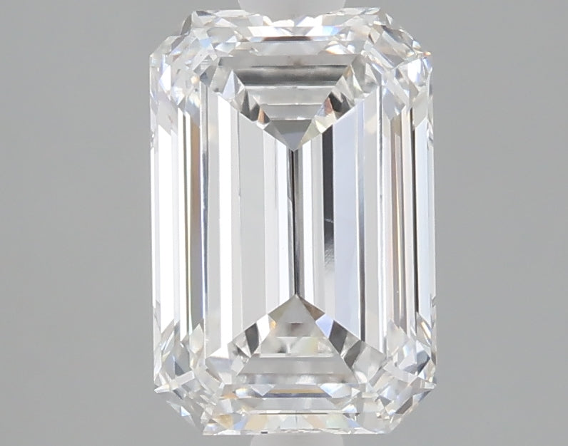 2.02 carat emerald lab grown diamond D color VS1 clarity