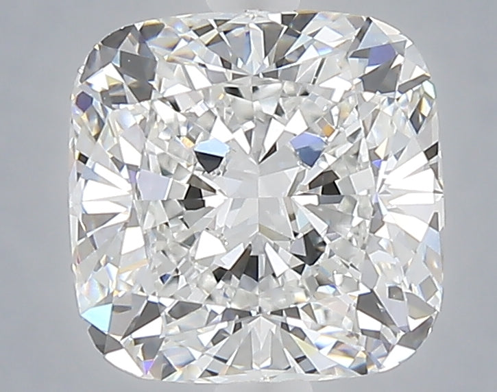 2.58 carat cushion lab grown diamond E color VVS2 clarity
