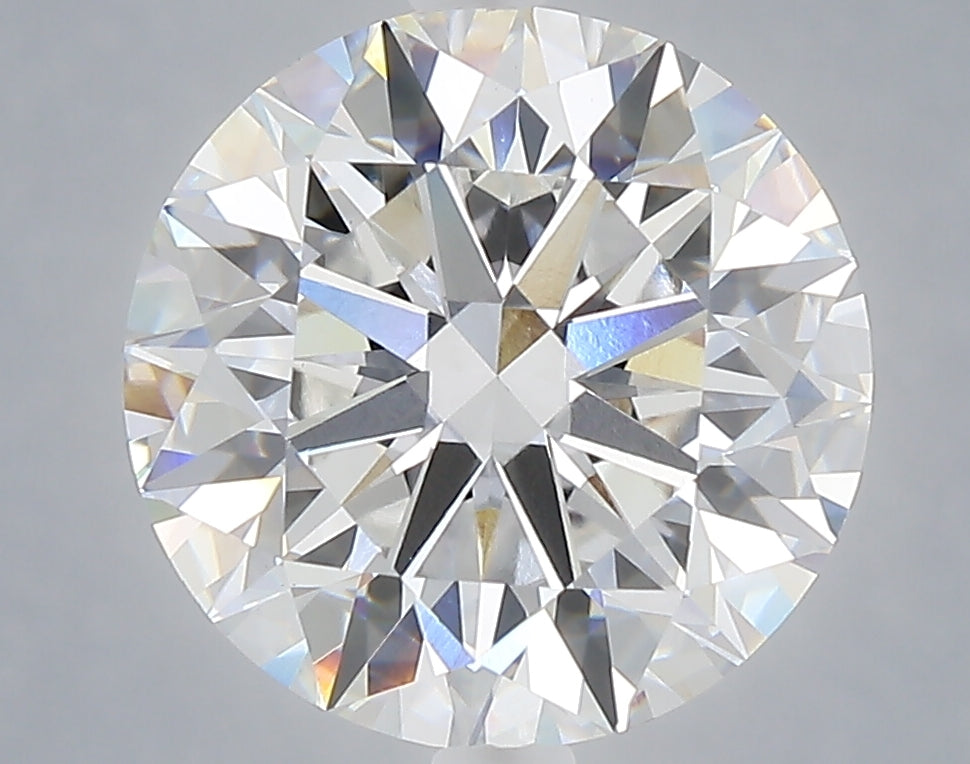 5.05 carat round lab grown diamond E color VVS2 clarity