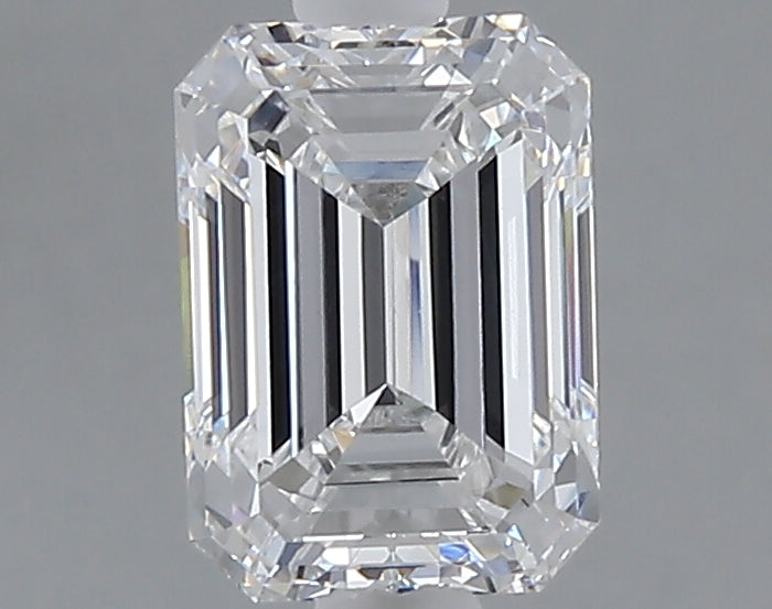1.54 carat emerald lab grown diamond D color VVS2 clarity