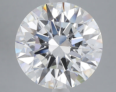 5.06 carat round lab grown diamond F color VS1 clarity