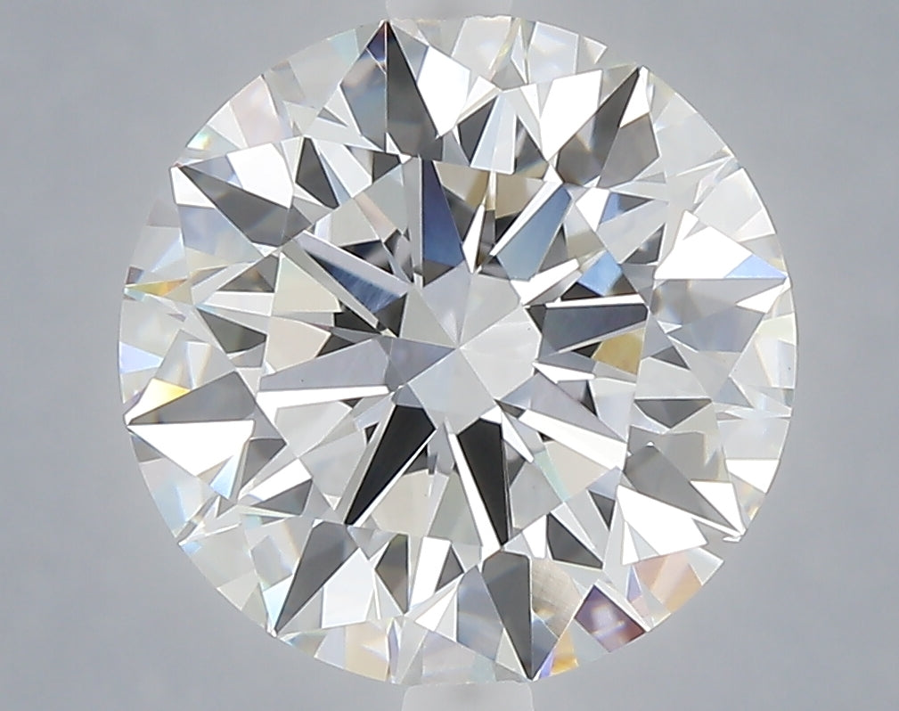 5.03 carat round lab grown diamond F color VVS2 clarity