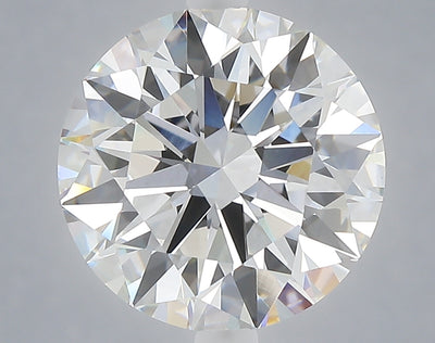 5.03 carat round lab grown diamond F color VVS2 clarity