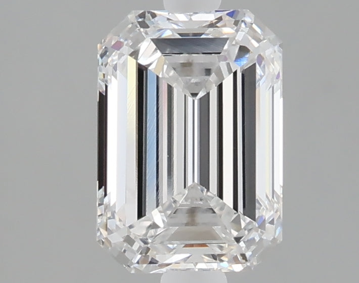 1.54 carat emerald lab grown diamond D color VVS2 clarity